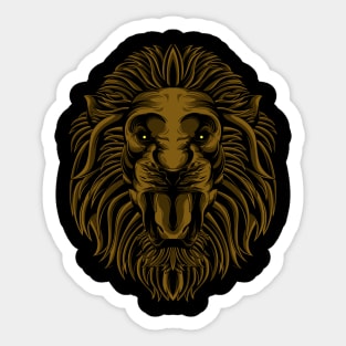 classic lion Sticker